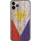 Philippines Flag Dark Wood iPhone 11 Pro Skin